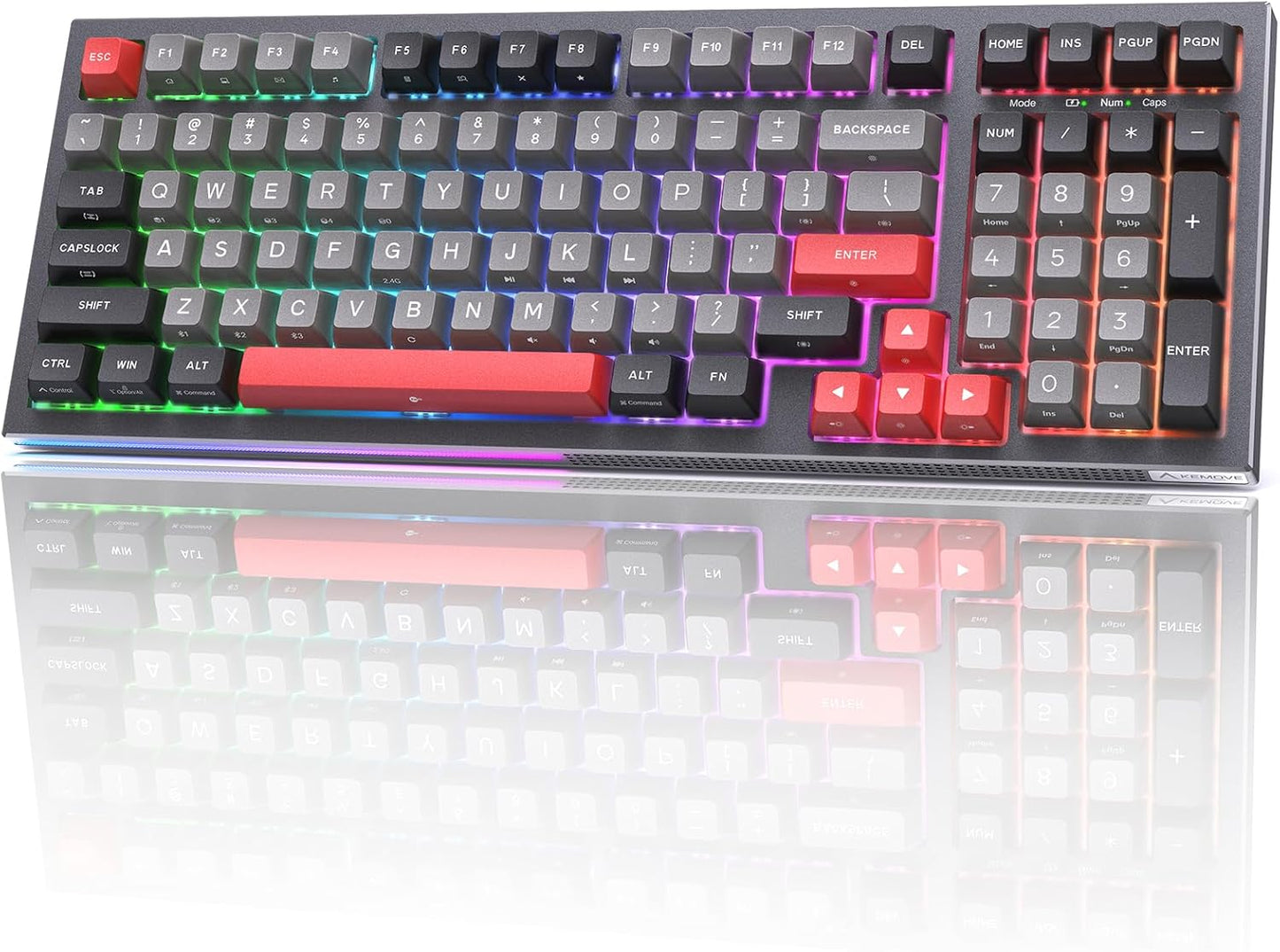 KEMOVE K98 Wireless Gaming Mechanical Keyboard with RGB Backlight