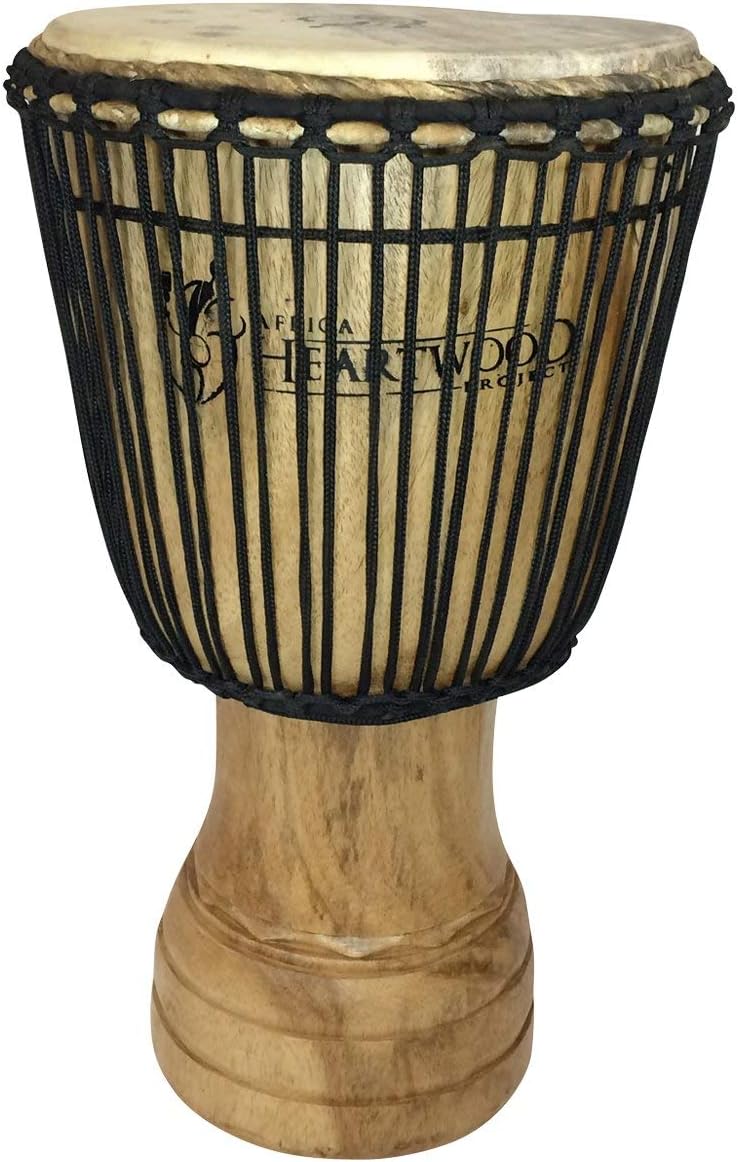 Hand-Carved Djembe Drum from Africa - 13x24 Classic Ghana