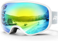 Kids Ski Goggles OTG for Toddlers and Youth - Clear Vision for Snow