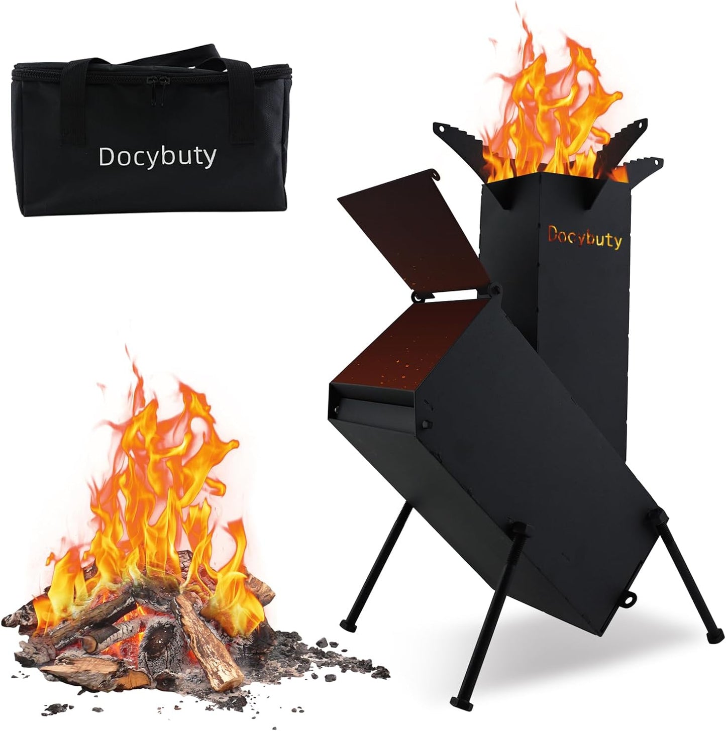 Portable Rocket Stove for Efficient Outdoor Cooking