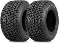 16x6.50-8 Lawn Mower Tubeless Tire 2 Pack - Turf-S 4-Ply Durable