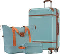 Merax 24 in Expandable Suitcase Set with TSA Lock - Vintage Green