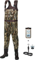 HISEA Chest Waders for Men with 200G Boots - Insulated Waterproof 100%