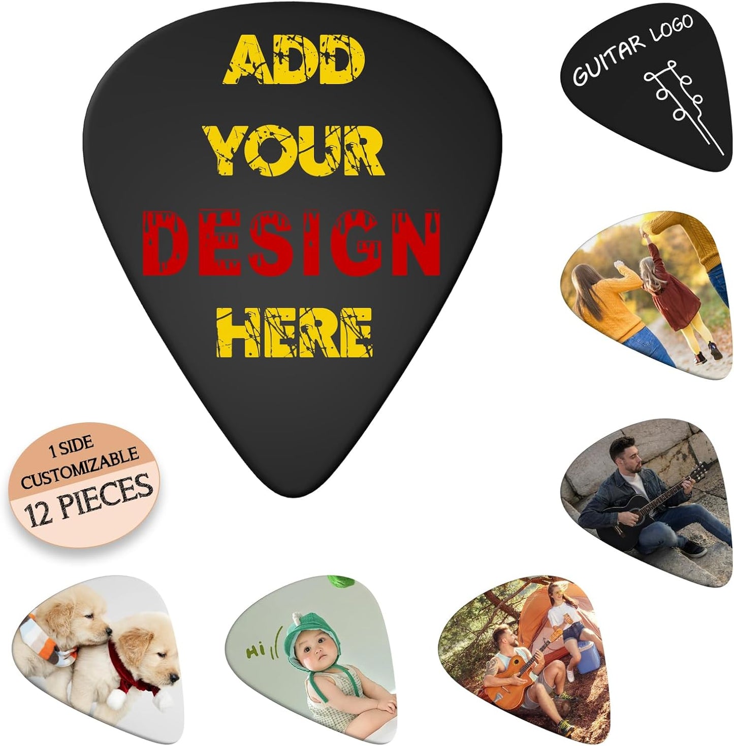 Personalized Custom Guitar Picks Set