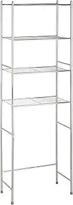 4-Tier Space Saver Shelf - Chrome 24.02 in x 11.02 in x 67.72 in