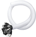 Cable Management Sleeves 1in 2 Pack 4.1ft Split Braided Sleeve - Tidy