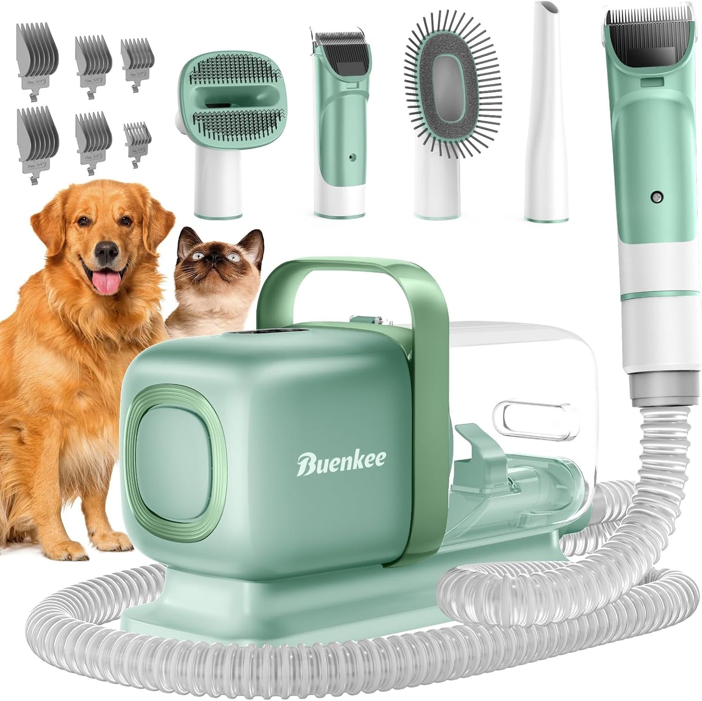 Dog Grooming Kit with Vacuum for Dogs and Cats - Low Noise