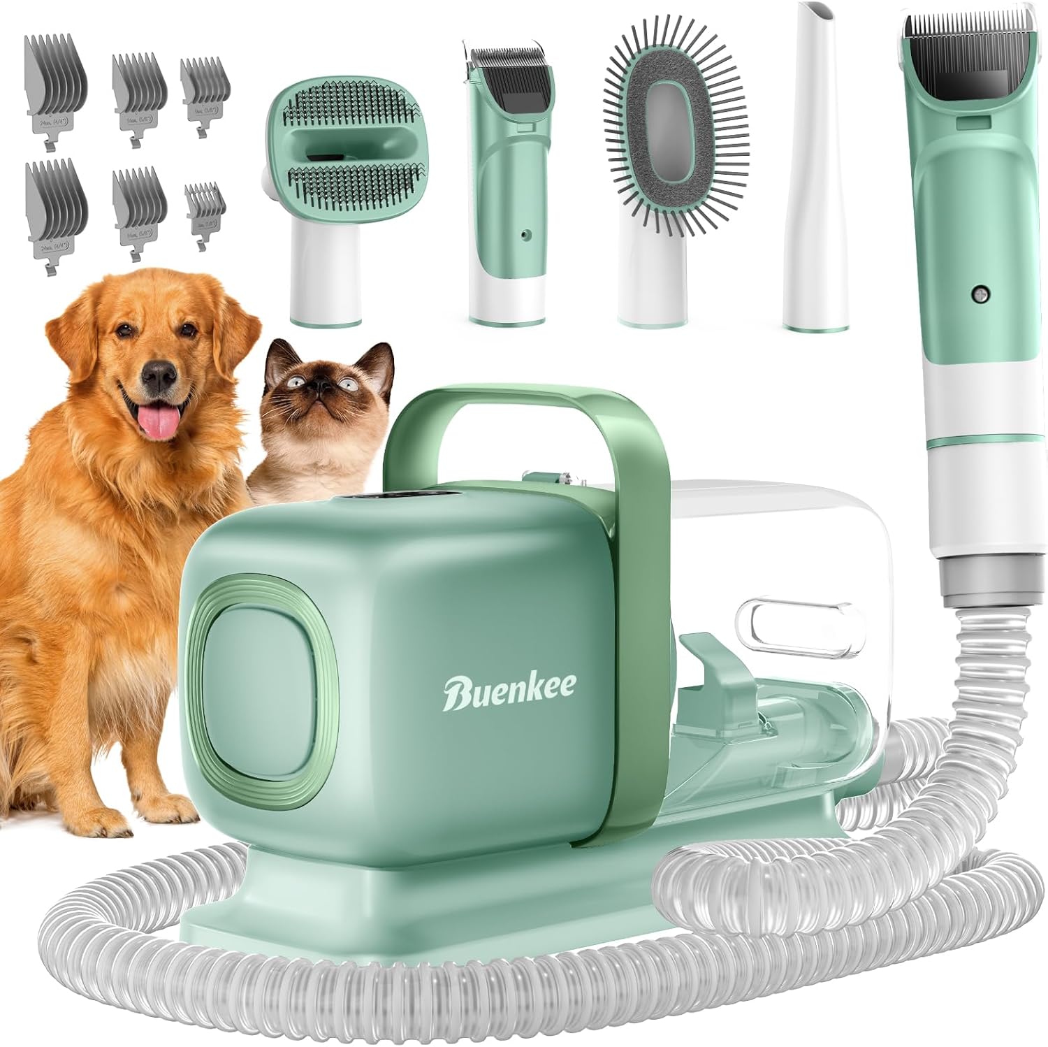 Dog Grooming Kit with Vacuum for Dogs and Cats - Low Noise