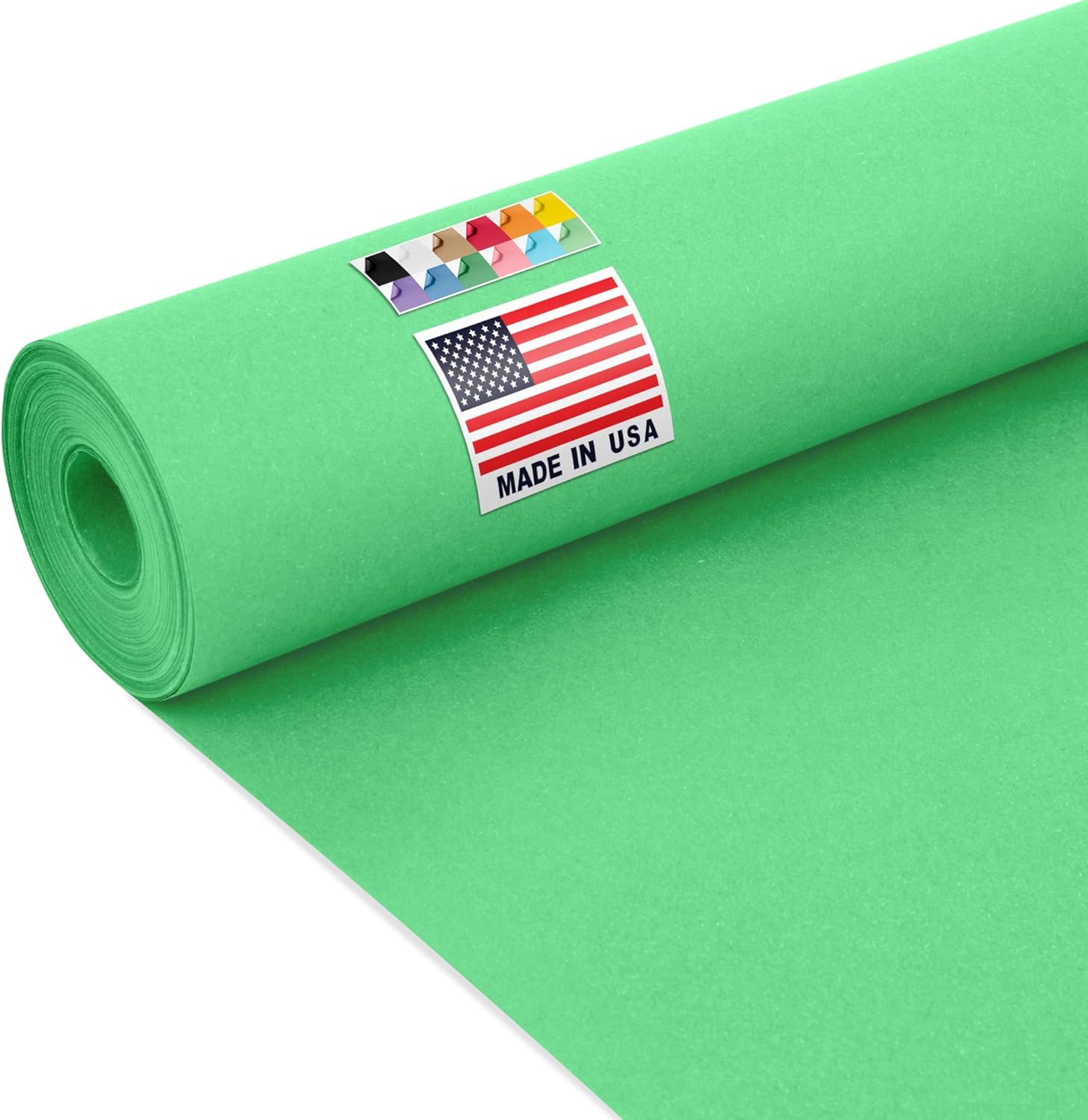 Vibrant Green Kraft Paper Roll for Crafts and School Projects