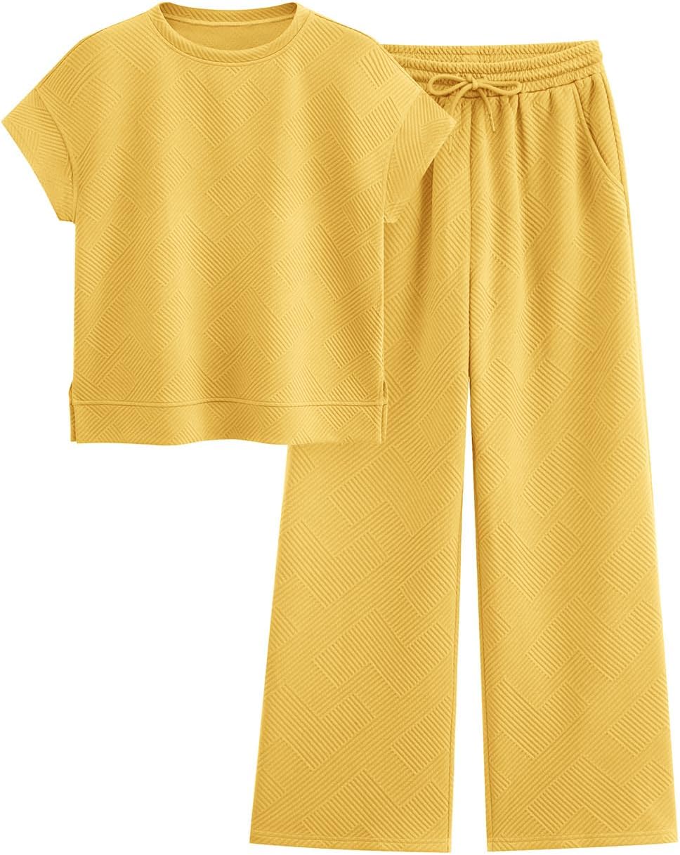 PRETTYGARDEN 2 Piece Outfits For Women Casual Tracksuit Set