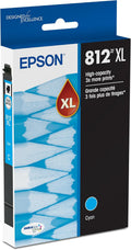 EPSON 812 DURABrite Ultra High-Capacity Cyan Cartridge - Durable Color
