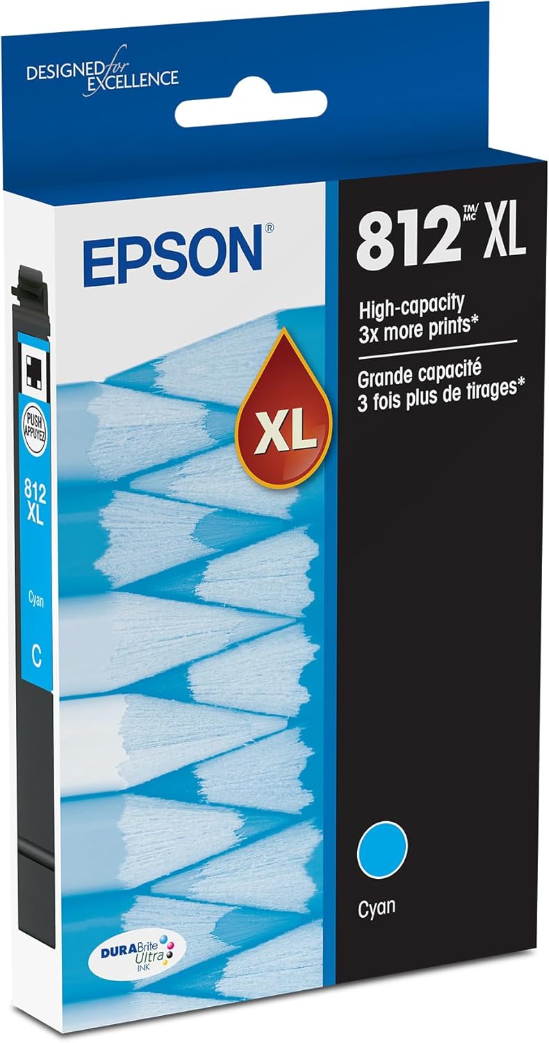 EPSON 812 DURABrite Ultra Ink Cartridge for High-Volume Printing