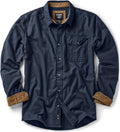 CQR Men's 100% Cotton Button Down Flannel Shirt - Warm (Style RFPY)