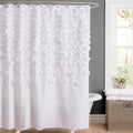 Luxurious White 72 x 72 Shower Curtain by Lush Decor