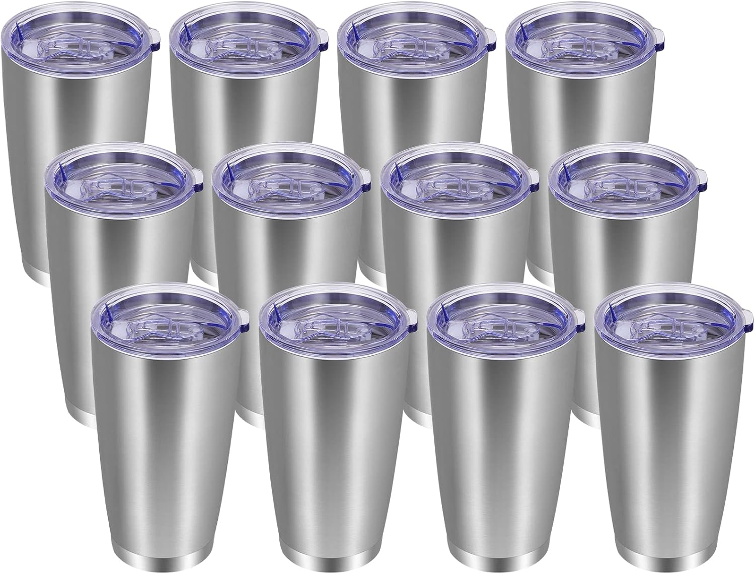 VEGOND 20oz Stainless Steel Tumbler with Lid and Straw Set