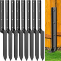 8 Pack Fence Post Repair Kit for Heavy Duty Support and Stability