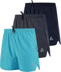 Men's Quick Dry Running Stretch Shorts Pack of 2 - Zipper Pockets