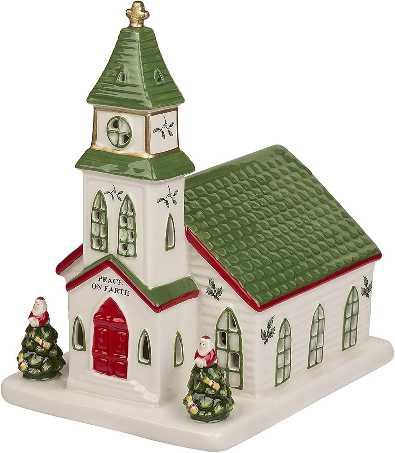 Spode Christmas Tree Miniature Village Church for Holiday Decor