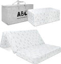Trifold Pack and Play Mattress 38x26 in - Portable High Density Foam