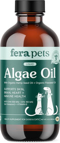 Fera Pets Algae Oil for Cats & Dogs - Vegan Omega 3 Supplement