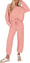 Lounge Sets for Women Ribbed Knit Two Piece - Fall Travel Set