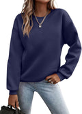 TICTICMIMI Women's Color Block Long Sleeve Sweatshirt - Cozy Casual