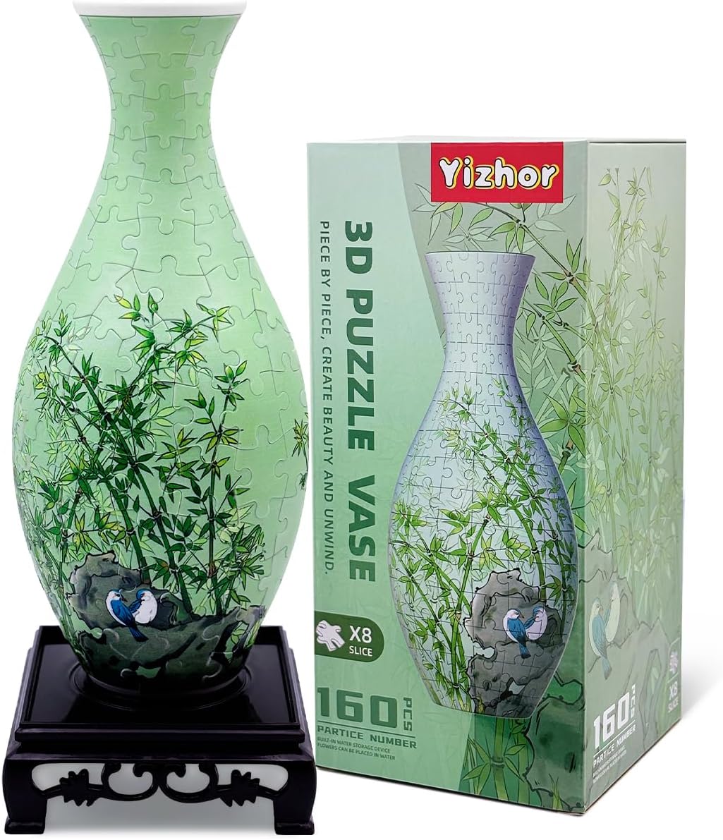 3D Puzzle Vase for Adults - Unique Flower Vase Gift Idea