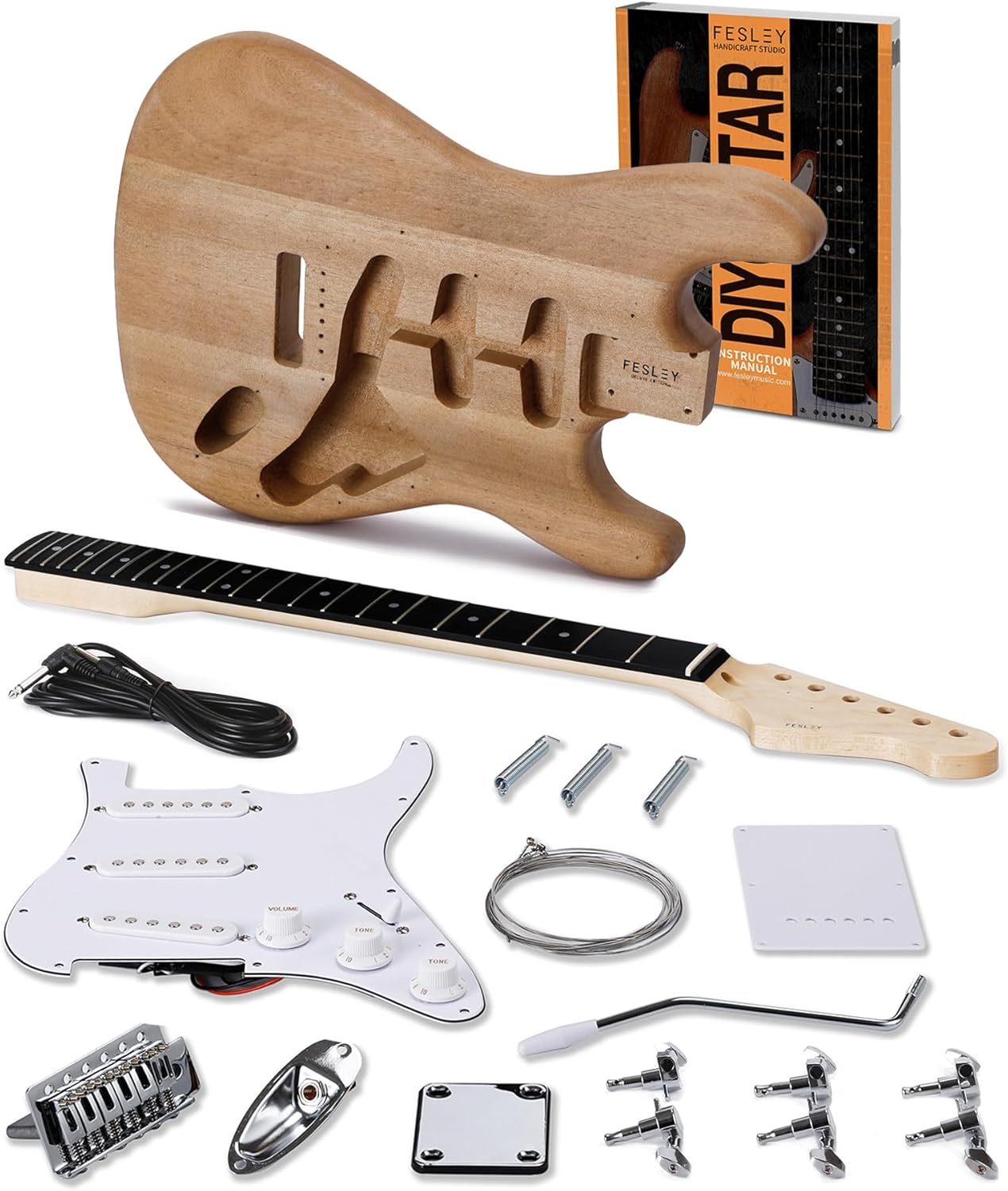 Fesley DIY Electric Guitar Kit: Build Your Own ST Style Guitar