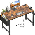 Lufeiya Computer Desk with Power Outlet 47 in - Compact Home Office