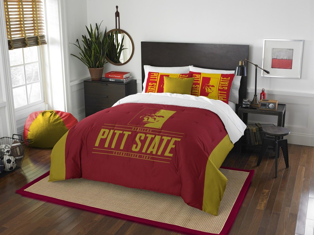 Northwest NCAA Unisex Comforter and Sham Set for Ultimate Comfort