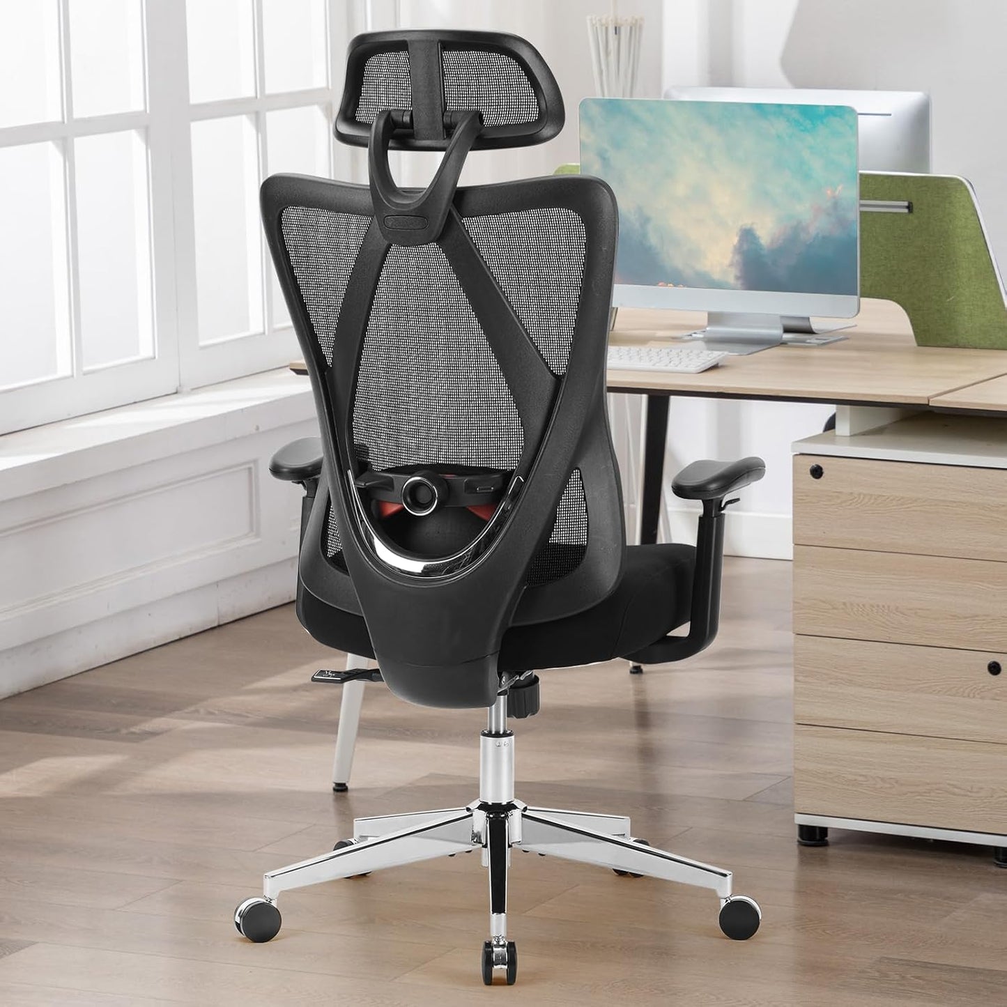 Sweetcrispy High Back Gaming Chair with Adjustable Support