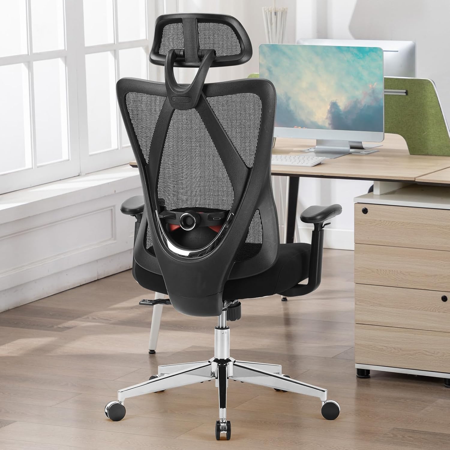 Sweetcrispy High Back Gaming Chair with Adjustable Support