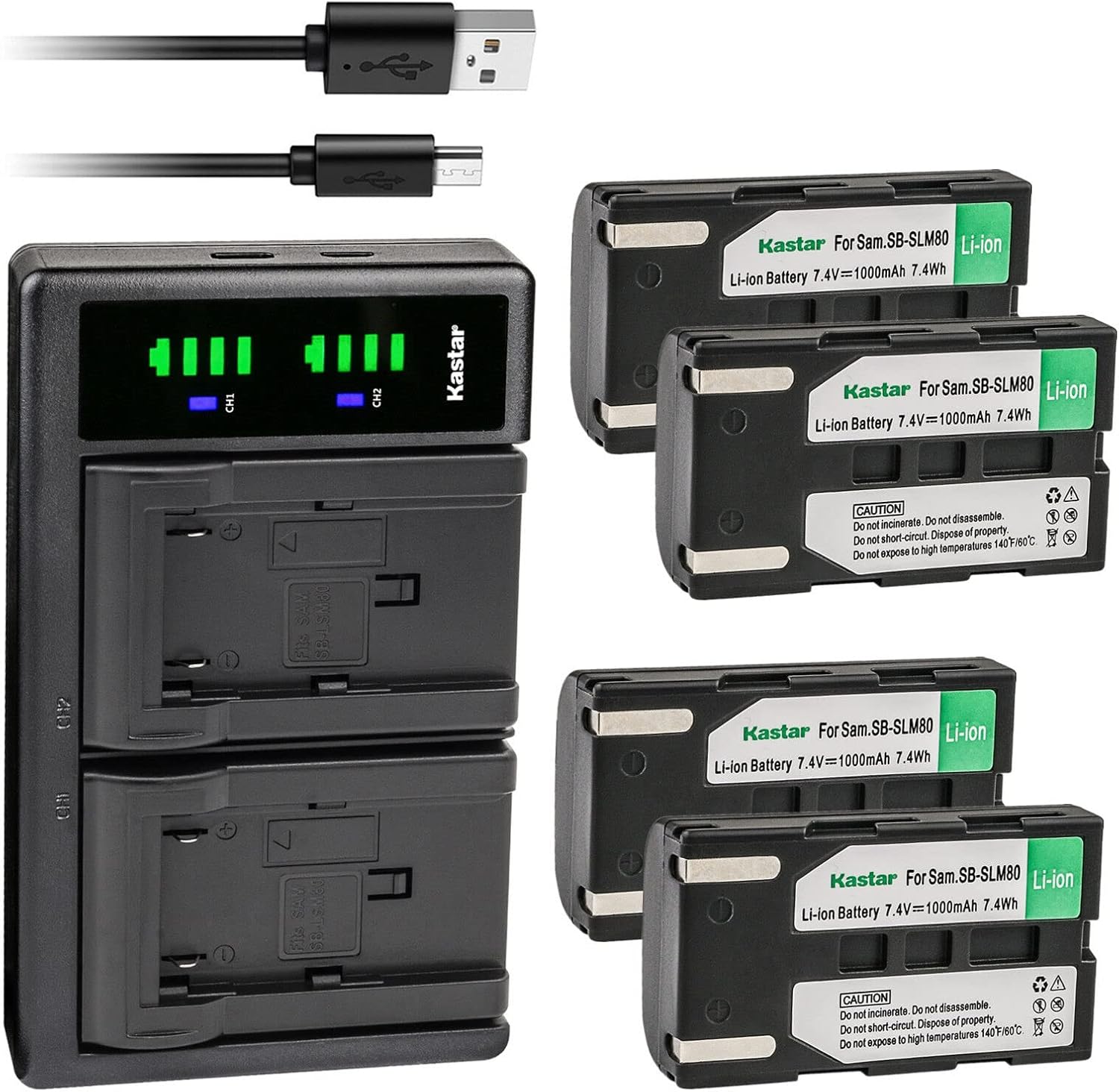 Kastar 4-Pack SB-LSM80 Battery and LTD2 USB Charger Review