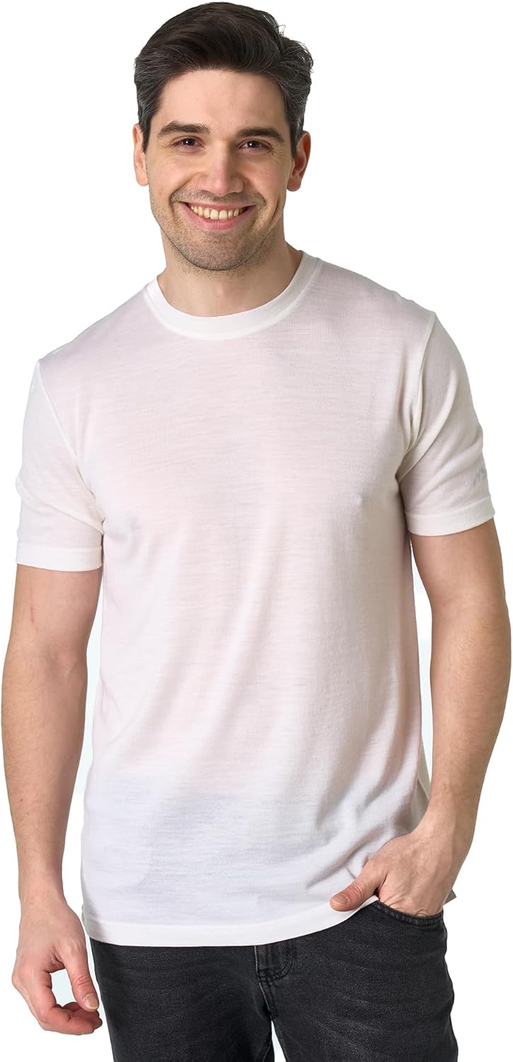 Merino Wool T-Shirt for Men - Lightweight Base Layer Comfort