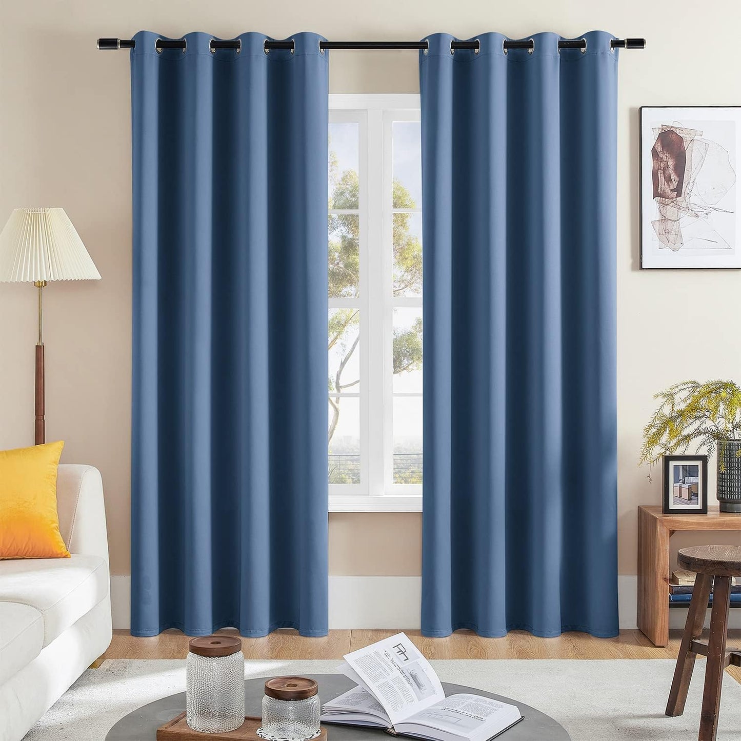 Rutterllow Blackout Curtains for Bedroom, Thermal Insulated Design