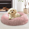 Calming Dog & Cat Bed for Large Dogs - Cozy Donut Cuddler