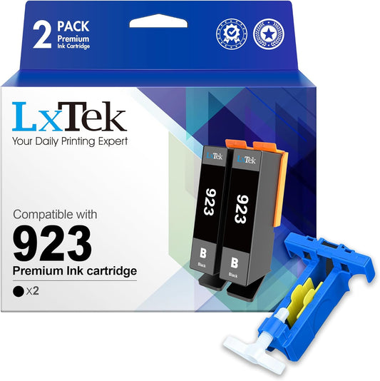 LxTek 923 Black Ink Cartridges for HP OfficeJet Printers