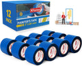 Blue Painters Tape 3 in x 60 yd 12-Pack - Wall Safe Precision