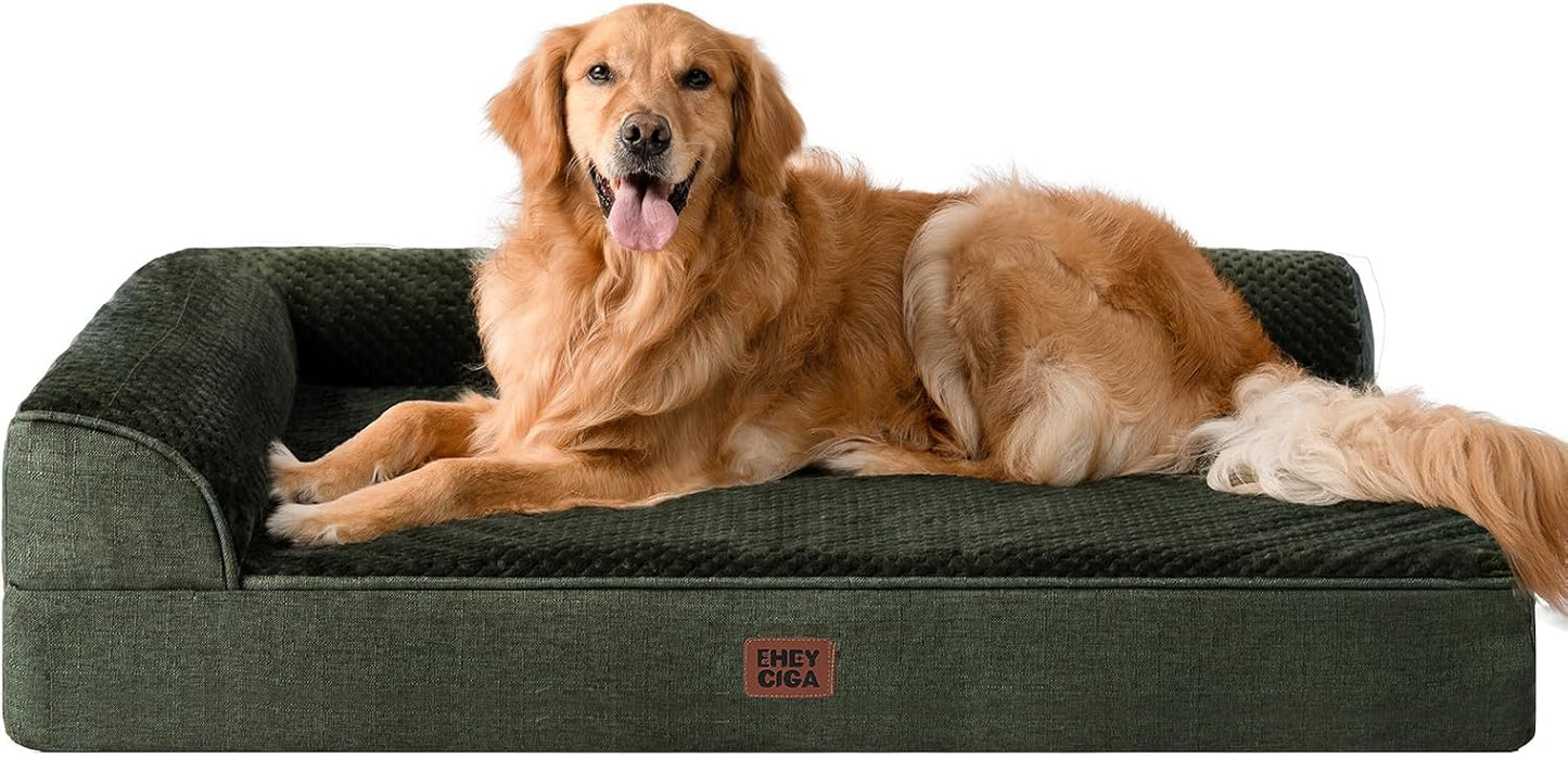 EHEYCIGA Memory Foam Dog Bed for Extra Large Dogs Comfort