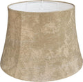 Brown Large Drum Lamp Shade 12x16x11 in Natural Linen - Spider