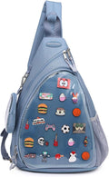 CHERRY SAUCE Oxford Ita Bag Kawaii Pin Display Chest Pack - Cute
