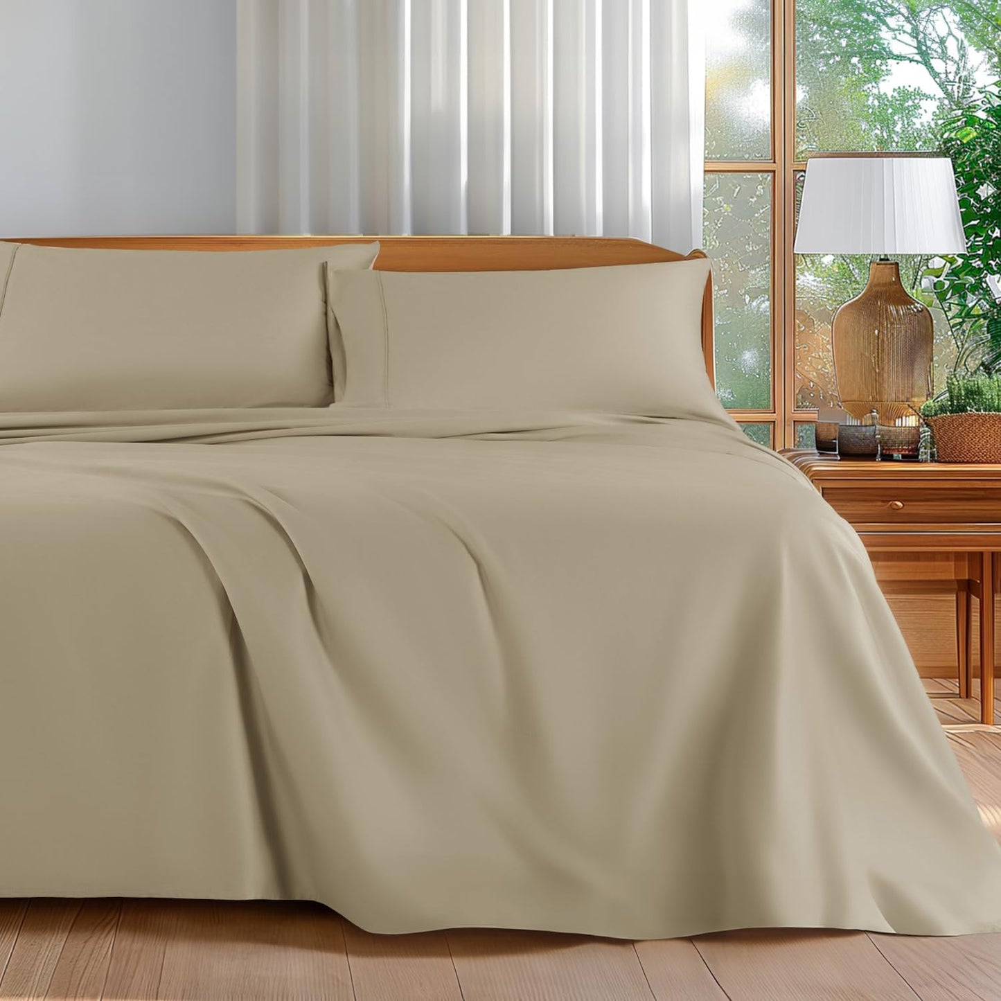 Luxury Egyptian Cotton Queen Size Sheets Set for Ultimate Comfort