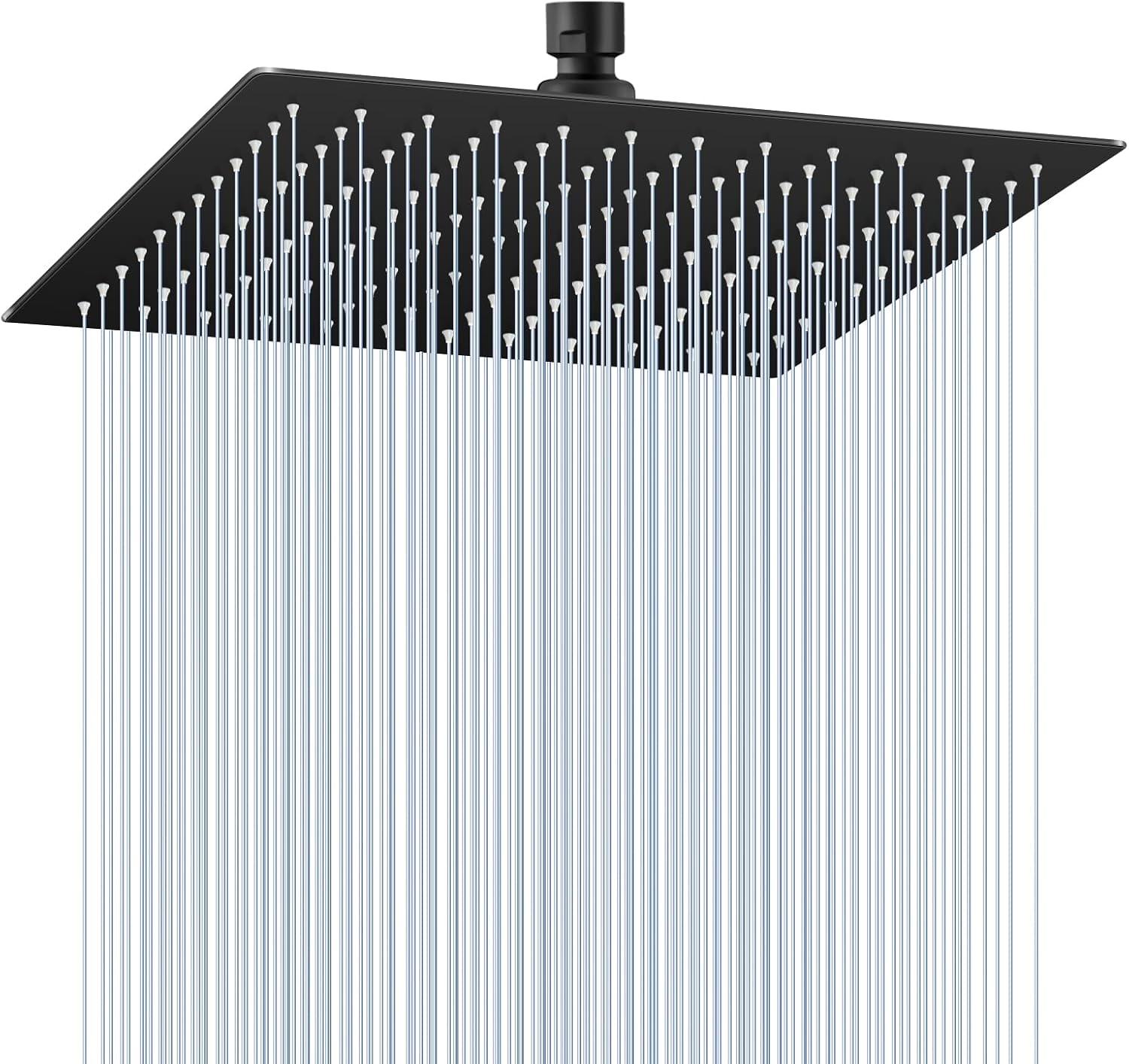 12 Inch Matte Black Rain Shower Head for Ultimate Spa Experience
