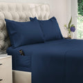 Twin XL Sheet Set - Cooling 4pc Deep Pocket Twin XL Sheets - Navy Blue