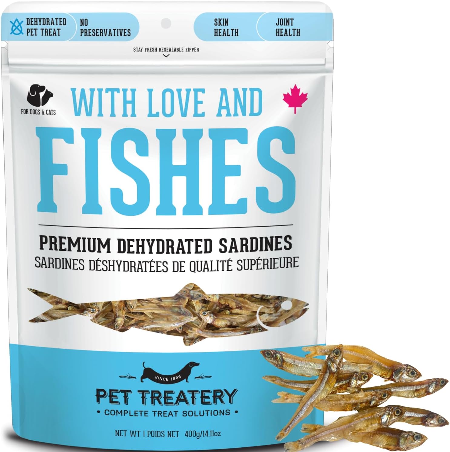 Natural Sardines for Dogs & Cats - Dehydrated Treats