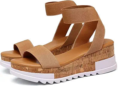 katliu Women's Wedge Platform Sandals for Summer Style