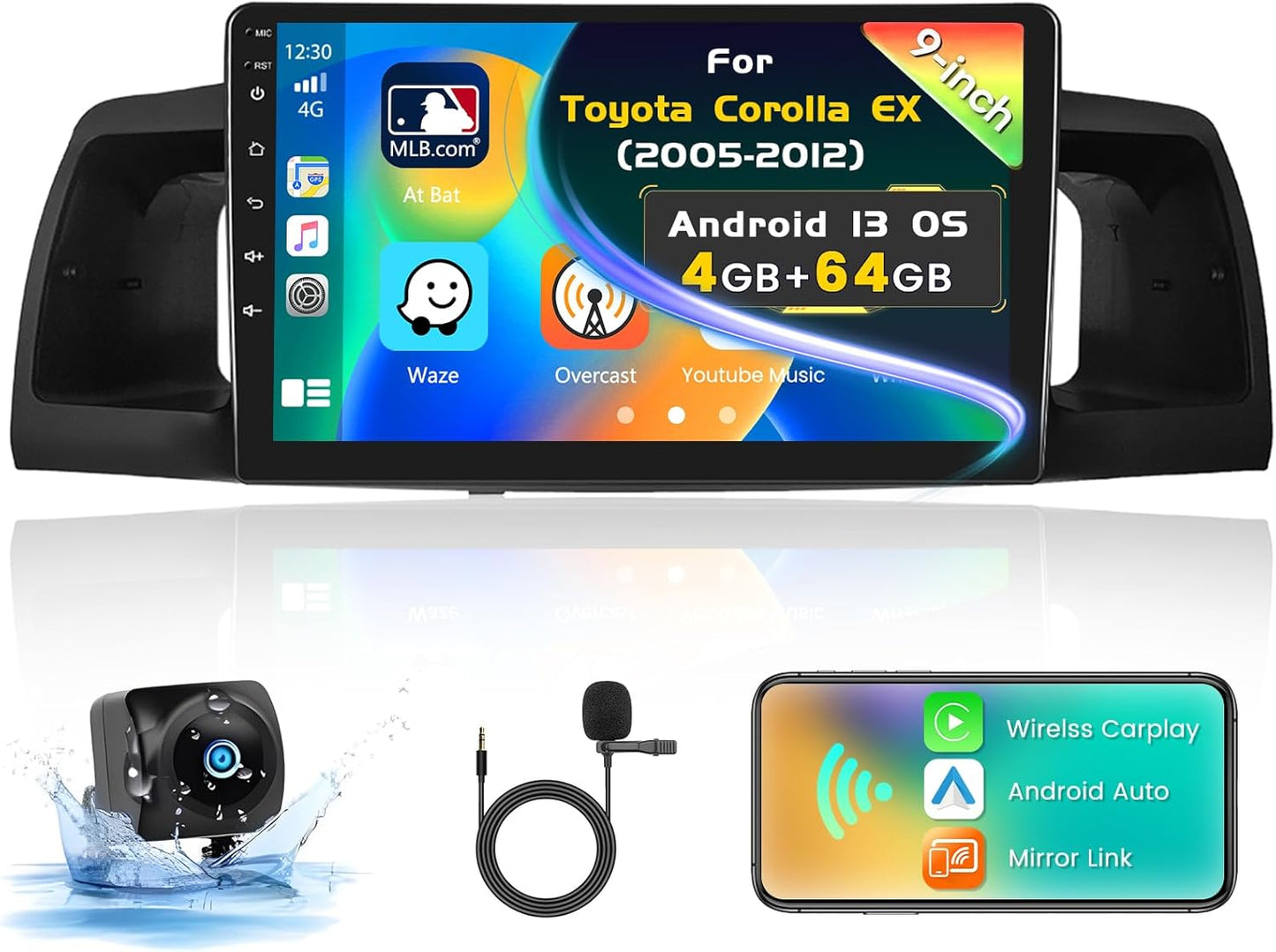 Android 15 Car Stereo for Toyota Corolla EX 2005-2012 Review