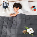 Sivio Weighted Blanket 100% Cotton 5 lb 36x48 - Calming Summer Throw