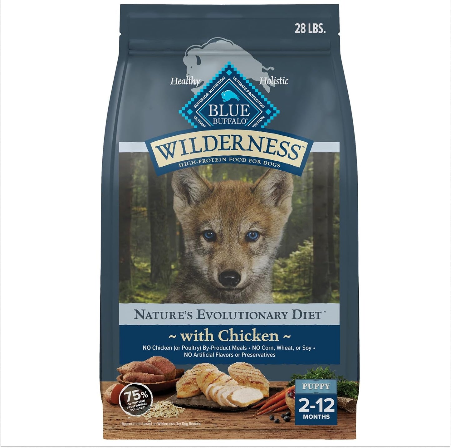 Blue Buffalo Wilderness High-Protein Natural Dry Puppy Food
