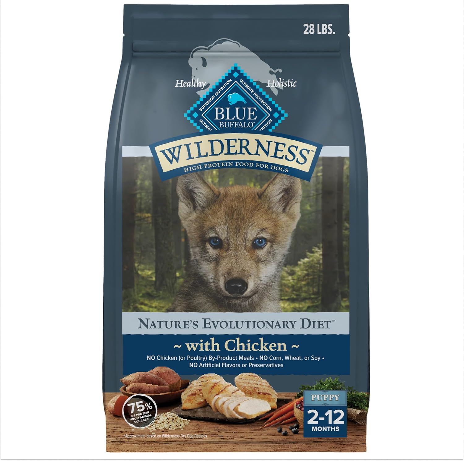 Blue Buffalo Wilderness High-Protein Natural Dry Puppy Food
